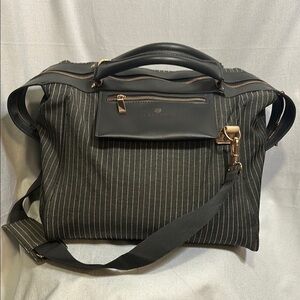 Vince Camuto Gray and Rose Gold Weekender Bag